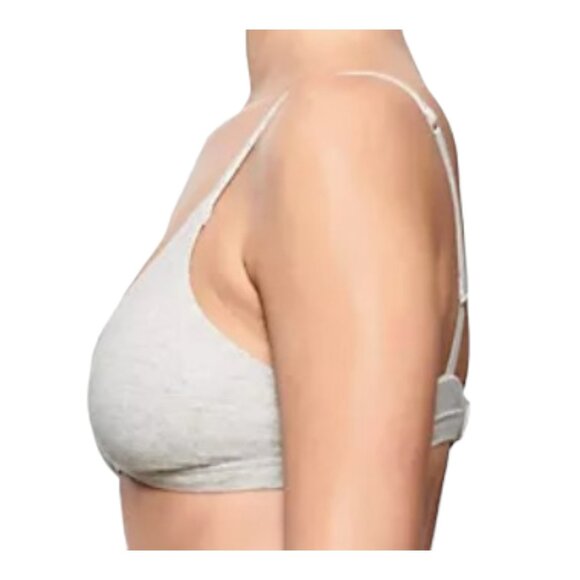 SKB1715 Skims NWT Cotton Jersey Triangle Bralette Heather Grey 4X - Picture 2 of 3